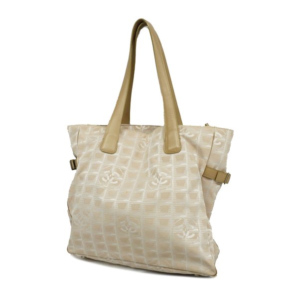 CHANEL | Bags | Auth Chanel New Travel Line Tote Bag Womens Nylon ...